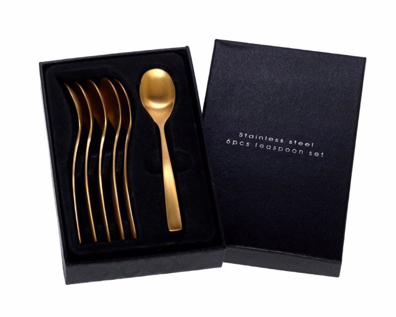 Cryspo Trio Set 6 temaxion Koutalaki Stainless Steel 'Durable' Gold Matt 4507603
